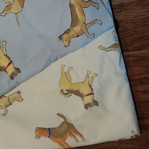 Pottery Barn Kids Cotton Dog Twin Duvet Cover
